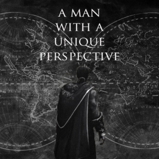 a man with a unique perspective