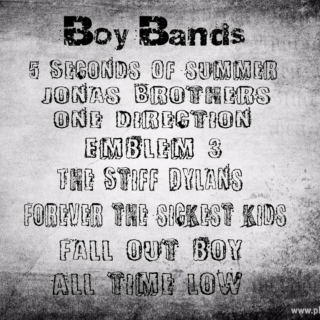 Boy Bands.