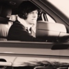 Driving with Harry.
