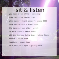 sit & listen
