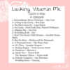 Lacking Vitamin Me (fanmix yourself)