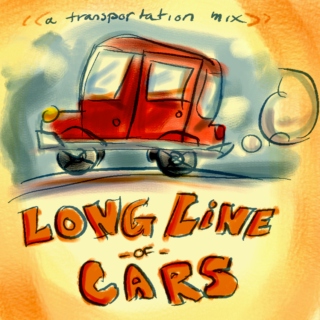 Long Line of Cars: a transportation mix