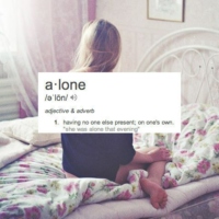 alone. 