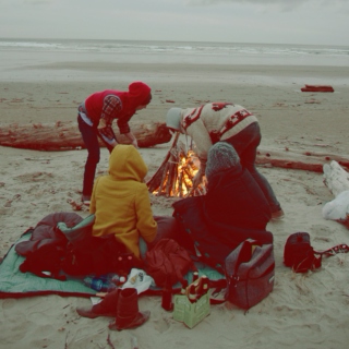 indie beach bonfires