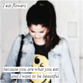 i eat flowers 