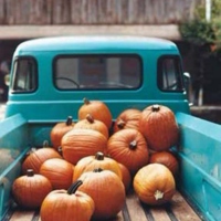 pickup trucks and pumpkins