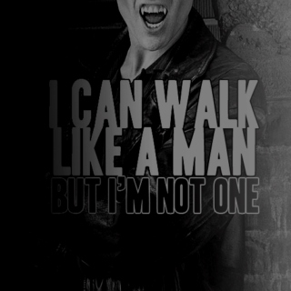 i can walk like a man but i'm not one.
