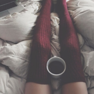 coffee, comforter, books, and dreams  