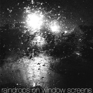 raindrops on window screens