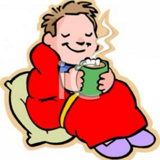 hot coca and a warm blanket