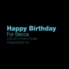 Becca's Birthday Mix