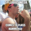 Syllabus Week Pregame