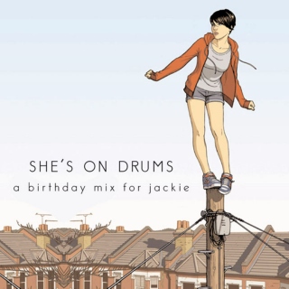 SHE'S ON DRUMS Illustration by Jamie McKelvie 