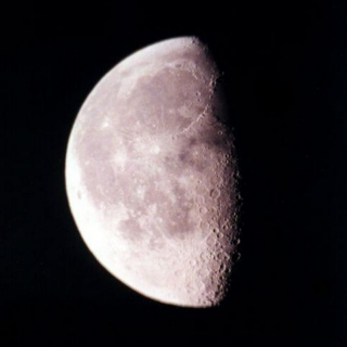 By light of a waning gibbous