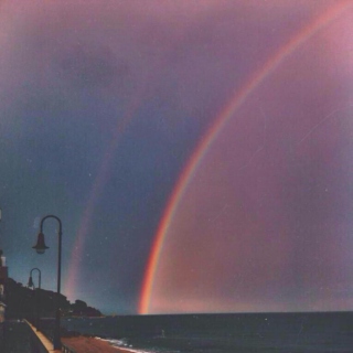 Double rainbow, so bright and vivid!