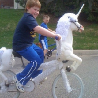 You so would ride a unicorn