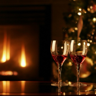 Christmas by the Fireplace