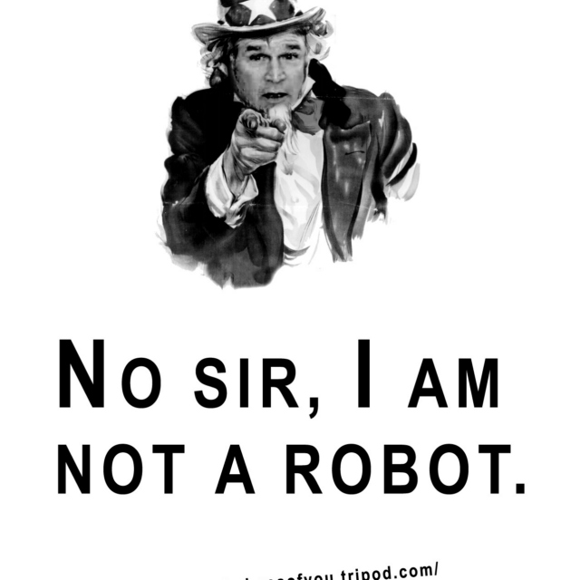 You are not a robot