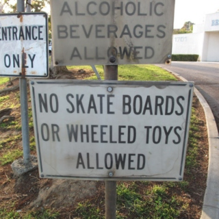 No Skateboards Allowed!