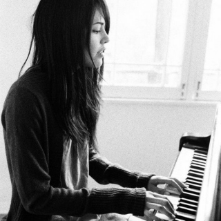 A girl and a piano