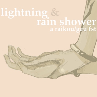 lightning & rain shower