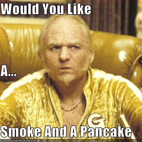 Schmoke and a pancake