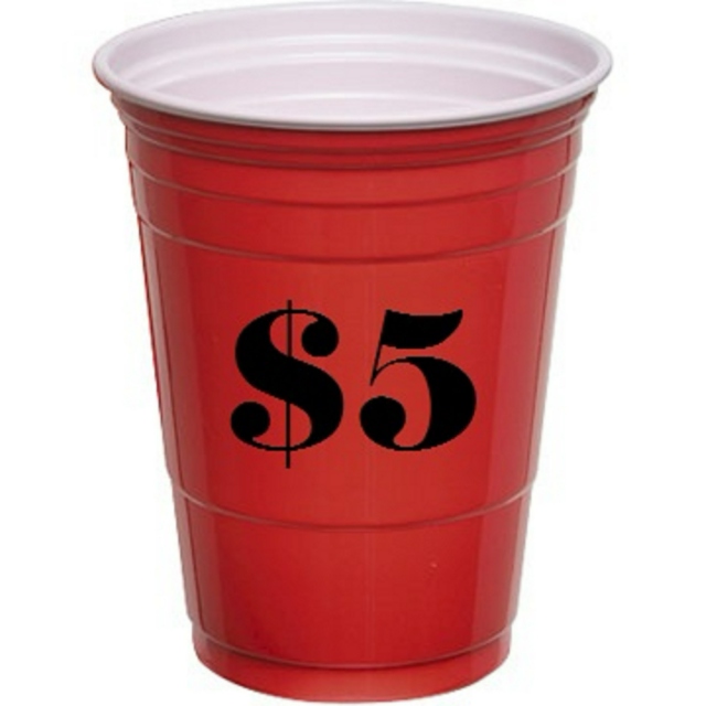 5$ Red Cup