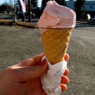 mmmm strawberry ice cream...my favorite