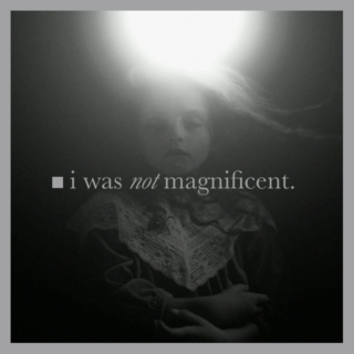 ■ i was not magnificent.