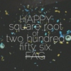 Happy Square Root of Two Hundred Fifty Six, Fag