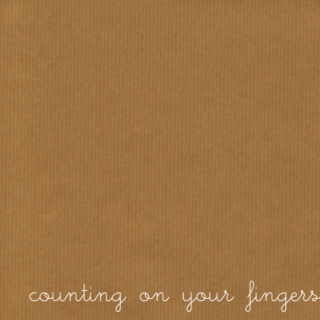 counting on your fingers
