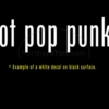 A pop punk kinda thing