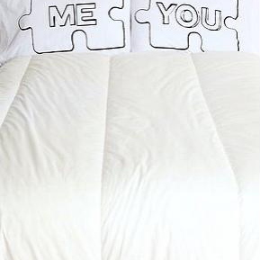 sleeping with a "white" comforter