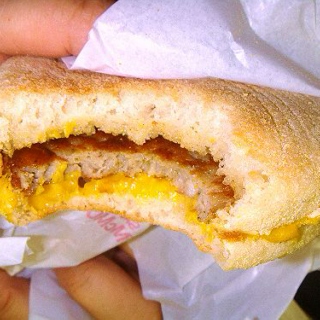 sausage mcmuffin with cheese