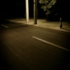 La calle vacía y la noche tan fría.