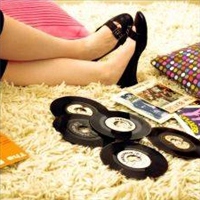 I am on the floor, listening to your records