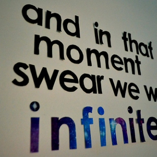"And In that moment, I swear we were infinite."