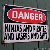 Ninjas and Pirates and Lasers and Shit