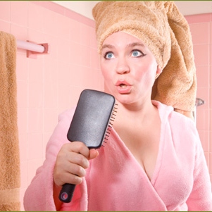 Singing into a Hairbrush