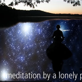 meditation by a lonely pool