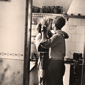 slow dancing in the kitchen.