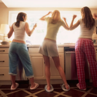 Housework dance party