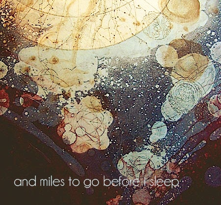 and miles to go before i sleep