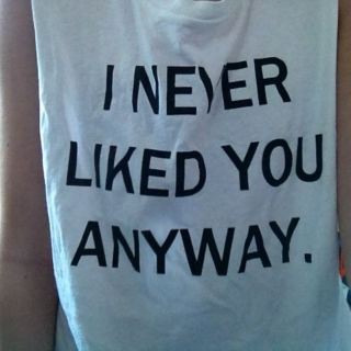 I Never Liked you Anyway