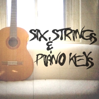 six strings & piano keys