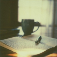 Study, coffee and tranquil thoughts