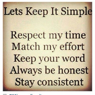 Lets Keep It Simple