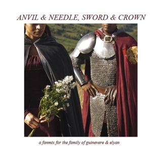 anvil & needle, sword & crown