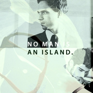 no man is an island.