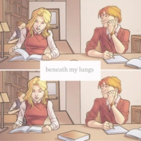 beneath my lungs